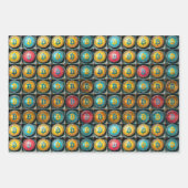 Bitcoin Kryptowährungs-Geschenkartikel Geschenkpapier Set (Vorderseite)