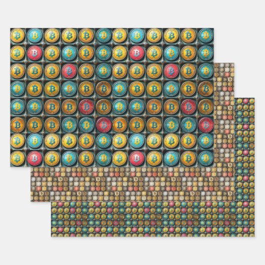 Bitcoin Kryptowährungs-Geschenkartikel Geschenkpapier Set (Set)