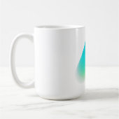 Bitcoin-Kunst (Komet - Stil 2, Weiß) Kaffeetasse (Links)