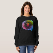 Bitcoin Kunsthändler Miner Hodl Token Krypto Sweatshirt (Vorne ganz)