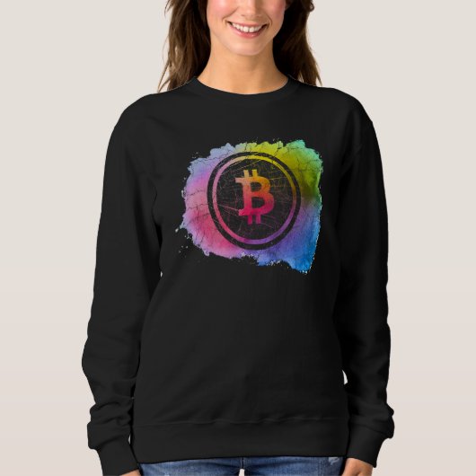 Bitcoin Kunsthändler Miner Hodl Token Krypto Sweatshirt (Vorderseite)