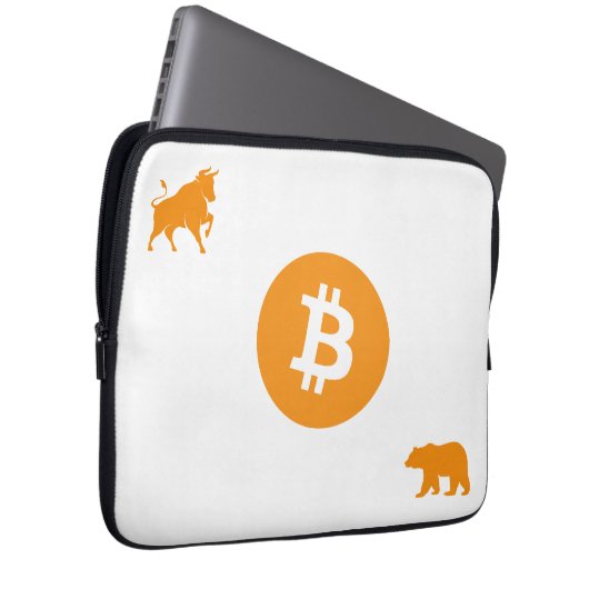Bitcoin Laptop Case (Vorne Rechts)