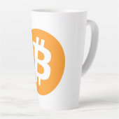 Bitcoin-Latte-Tasse Milchtasse (Rechte Ecke)