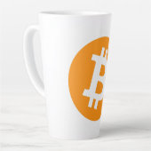 Bitcoin-Latte-Tasse Milchtasse (Linke Ecke)