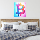 Bitcoin Leinwanddruck (Insitu (Schlafzimmer))