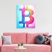 Bitcoin Leinwanddruck (Insitu (Wohnzimmer))