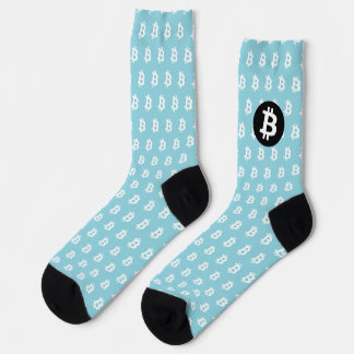 Bitcoin Light Blue Socken