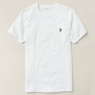 Bitcoin Line Art Logo (Schwarzes ₿) T-Shirt