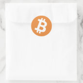 Bitcoin-Logo-Aufkleber Runder Aufkleber (Tasche)