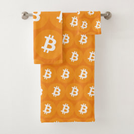 Bitcoin-Logo Badhandtuch Set