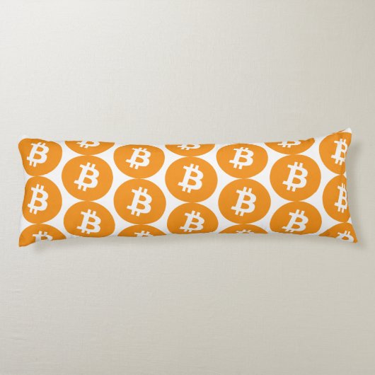Bitcoin Logo Body Pilze Seitenschläferkissen (Rückseite)
