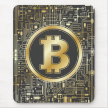 Bitcoin-Logo Crypto Circuit-Motherboard Kryptowähr
