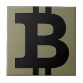 Bitcoin-Logo Fliese (Vorderseite)