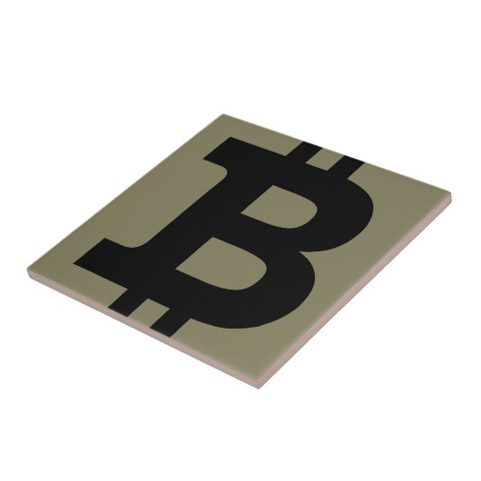 Bitcoin-Logo Fliese (Seite)