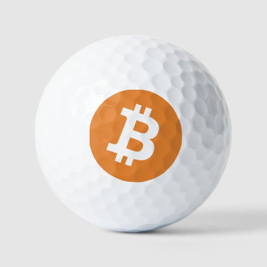 Bitcoin Logo Golf Bälle (Vorderseite)