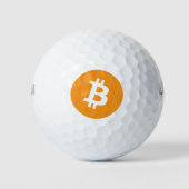 Bitcoin Logo Golf Balls Golfball (Vorderseite)
