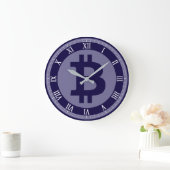 Bitcoin-Logo-Grafik-Geschäft, Bürowand Große Wanduhr (Zuhause)