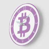 Bitcoin-Logo-Grafik-Geschäft, Bürowand Große Wanduhr (Winkel)