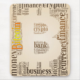 Bitcoin-Logo-Grafik Mousepad