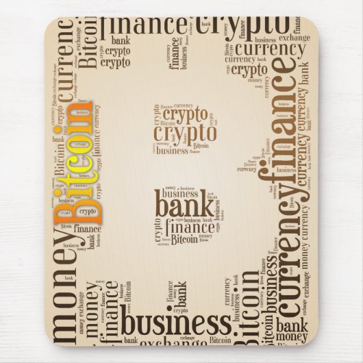 Bitcoin-Logo-Grafik Mousepad (Vorne)