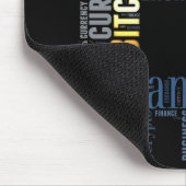 Bitcoin-Logo-Grafik Mousepad (Ecke)