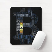Bitcoin-Logo-Grafik Mousepad (Mit Mouse)
