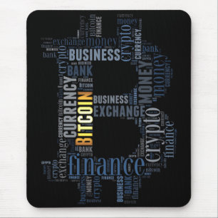 Bitcoin-Logo-Grafik Mousepad
