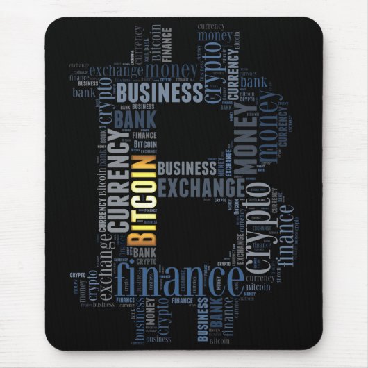 Bitcoin-Logo-Grafik Mousepad (Vorne)