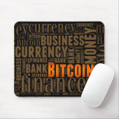 Bitcoin-Logo-Grafik Mousepad (Mit Mouse)