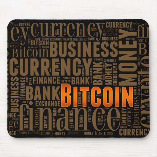 Bitcoin-Logo-Grafik Mousepad (Vorne)