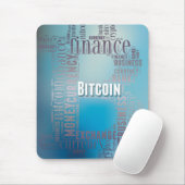 Bitcoin-Logo-Grafik Mousepad (Mit Mouse)