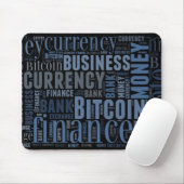 Bitcoin-Logo-Grafik Mousepad (Mit Mouse)