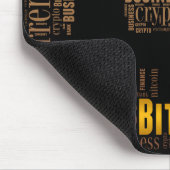 Bitcoin-Logo-Grafik Mousepad (Ecke)