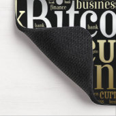 Bitcoin-Logo-Grafik Mousepad (Ecke)