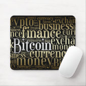Bitcoin-Logo-Grafik Mousepad (Mit Mouse)
