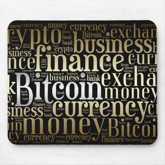 Bitcoin-Logo-Grafik Mousepad (Vorne)