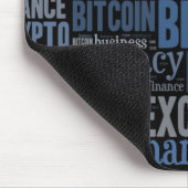 Bitcoin-Logo-Grafik Mousepad (Ecke)