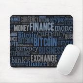 Bitcoin-Logo-Grafik Mousepad (Mit Mouse)