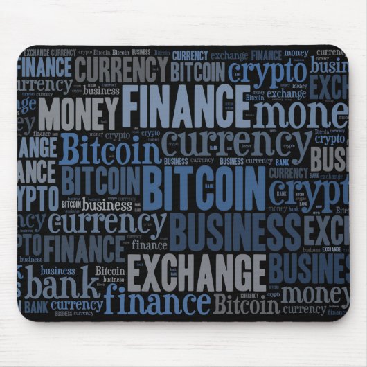 Bitcoin-Logo-Grafik Mousepad (Vorne)