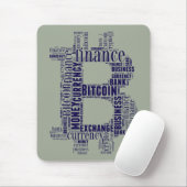 Bitcoin-Logo-Grafik Mousepad (Mit Mouse)