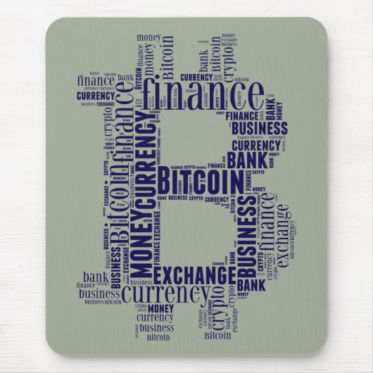 Bitcoin-Logo-Grafik Mousepad (Vorne)