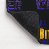 Bitcoin-Logo-Grafik Mousepad (Ecke)