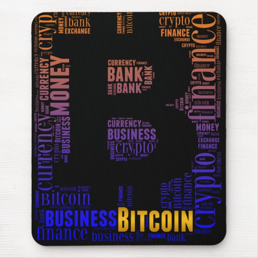 Bitcoin-Logo-Grafik Mousepad (Vorne)