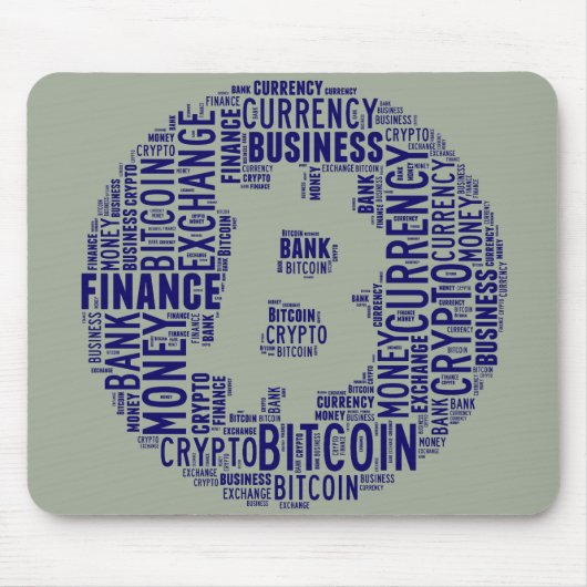 Bitcoin-Logo-Grafik Mousepad (Vorne)