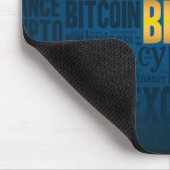 Bitcoin-Logo-Grafik Mousepad (Ecke)