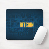 Bitcoin-Logo-Grafik Mousepad (Mit Mouse)