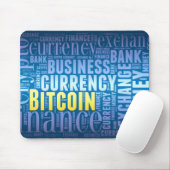 Bitcoin-Logo-Grafik Mousepad (Mit Mouse)