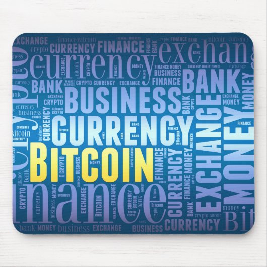 Bitcoin-Logo-Grafik Mousepad (Vorne)