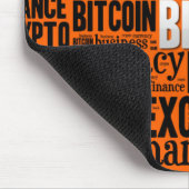 Bitcoin-Logo-Grafik Mousepad (Ecke)