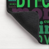 Bitcoin-Logo-Grafik Mousepad (Ecke)